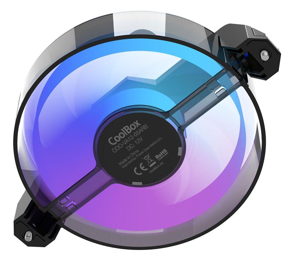 Ventoinha para Caixa de Computador COOLBOX T12 Reverse ARGB (Preto) — miniatura 3