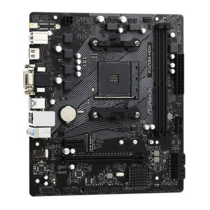 Motherboard ASROCK A520M-HDV (AM4 - AMD Ryzen 3000 Series - microATX - Preto), miniatura 2