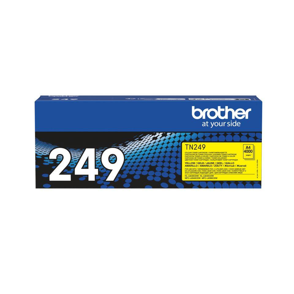 Toner BROTHER TN-249Y (4000 páginas - Amarelo)