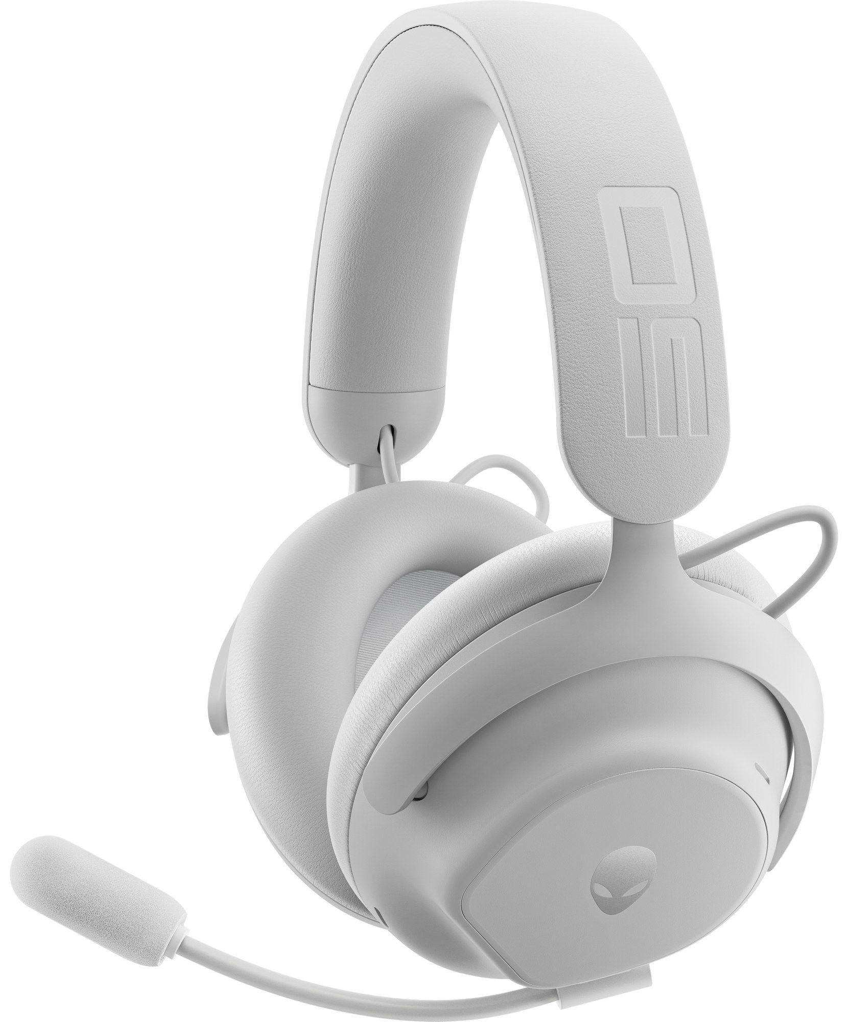 Headset Gaming DELL Alienware Pro Wireless (Binaural - Com fios e sem fios - Circum-aural - Branco)