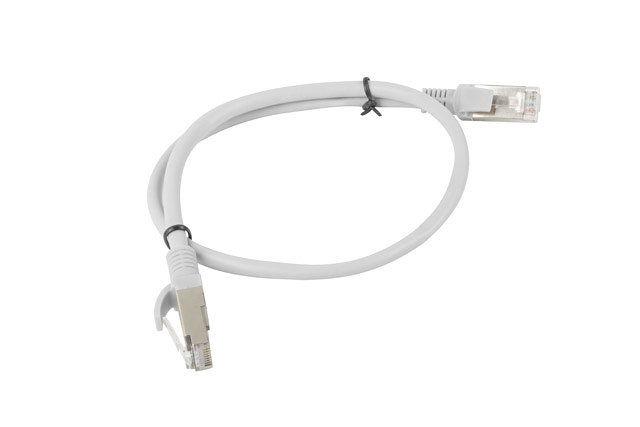 Cabo de Rede LANBERG PCU6-10CC-0050-S (0,5 m - Cat6 - RJ-45 macho - Cinzento)
