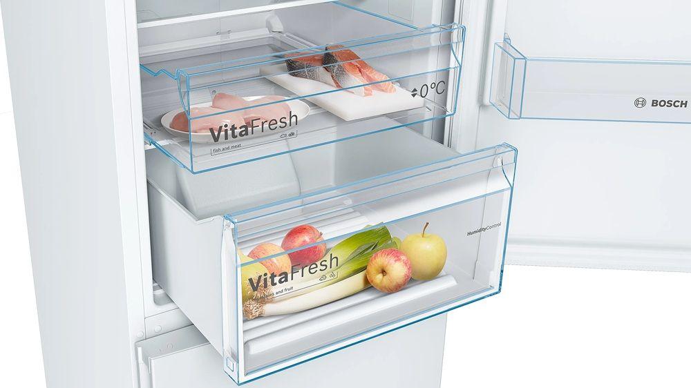 Frigorífico Combinado Independente BOSCH KGN36VWDB (326 l - 186x60x66 cm - 60 cm - Branco) — miniatura 5