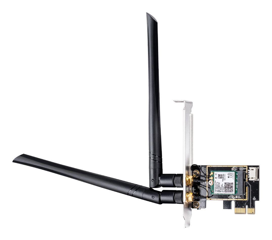 Placa de Rede PCIe CUDY WE3000 (Wi-Fi 6 - 574 Mbit/s, 2402 Mbit/s - PCI Express - Preto)