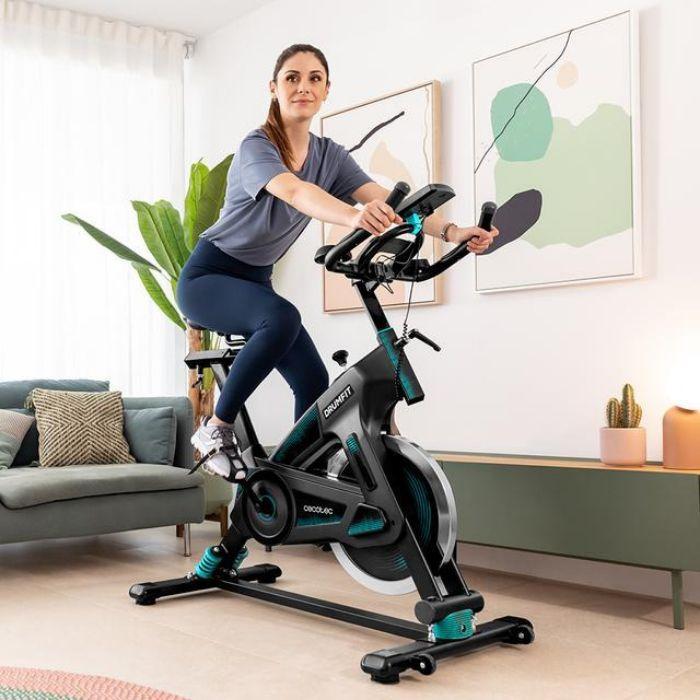 Bicicleta de Spinning CECOTEC DrumFit Indoor 23000 Kosmos Pro UltraFlex (Preto/Verde) — miniatura 2