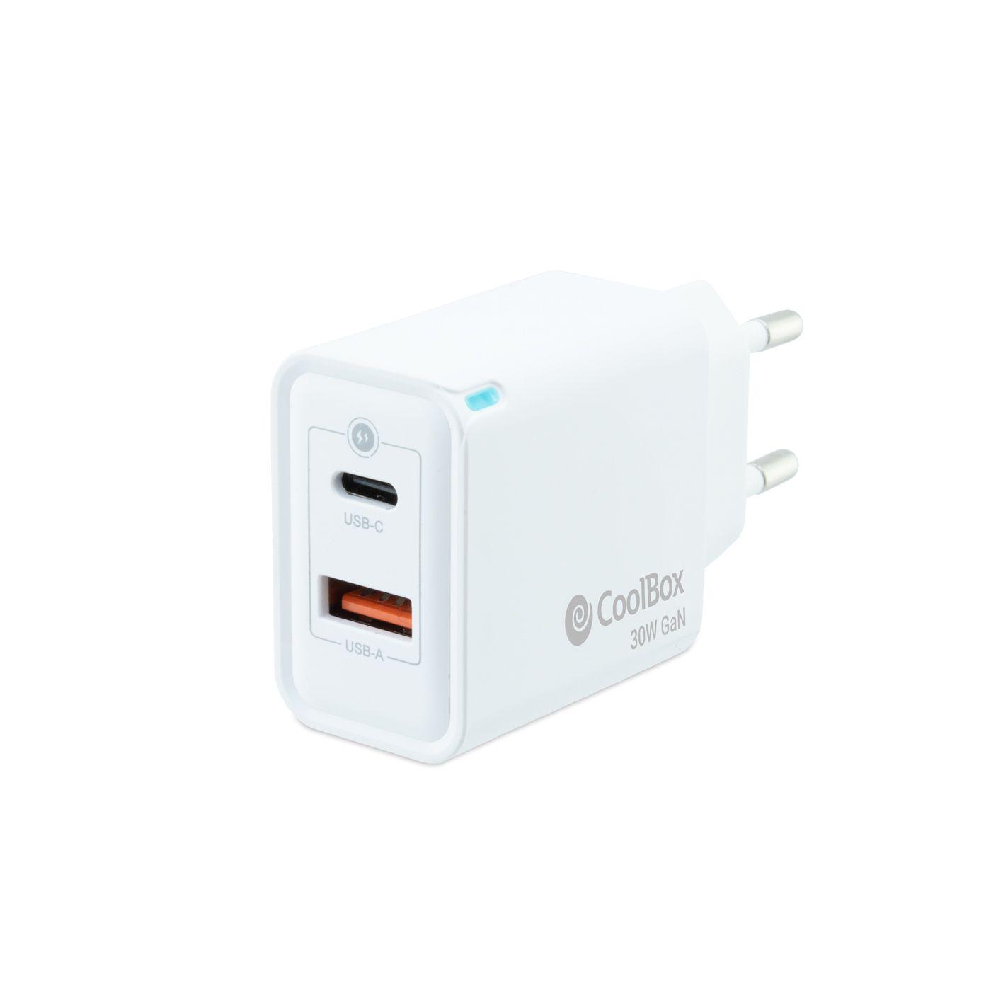 Carregador de Parede COOLBOX COO-CUP-30CA (Universal - CA - Branco)