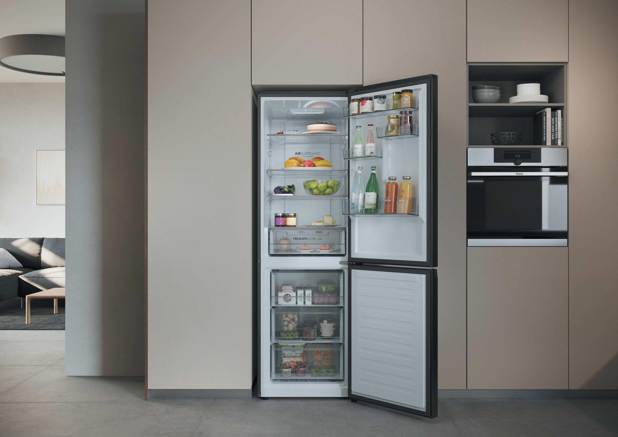 Frigorífico Combinado Independente HAIER HDPR3618DNPD (355 L - 187x59,5x66,7 cm - 187 cm - Inox), miniatura 12