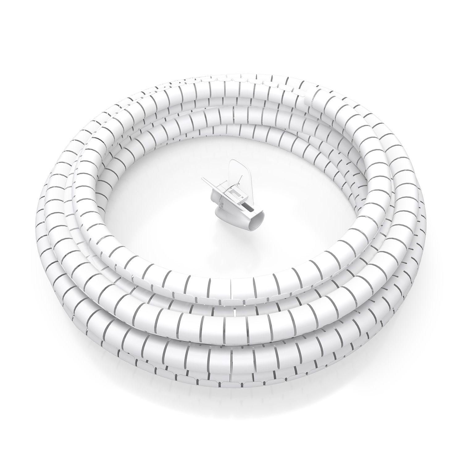 Organizador de Cabos em Espiral AISENS A151-0918 (Universal - Branco)