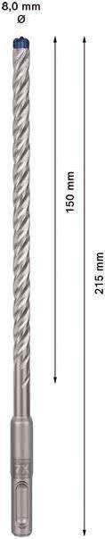Broca para Martelo Perfurador BOSCH EXPERT SDS plus-7X (8 x 150 x 215 mm)