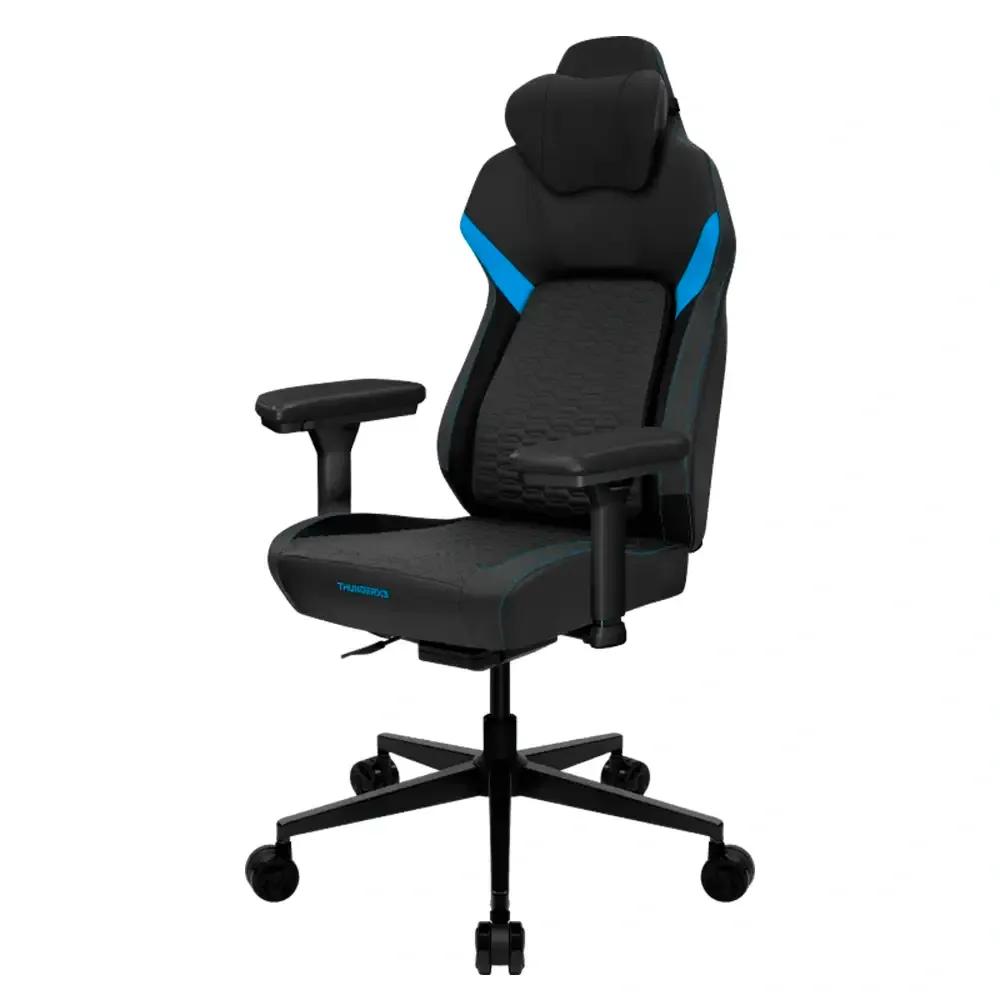Cadeira Gaming THUNDERX3 Core Smart (125 kg - 139 cm - Imitação de pele e espuma - Preto/Azul)