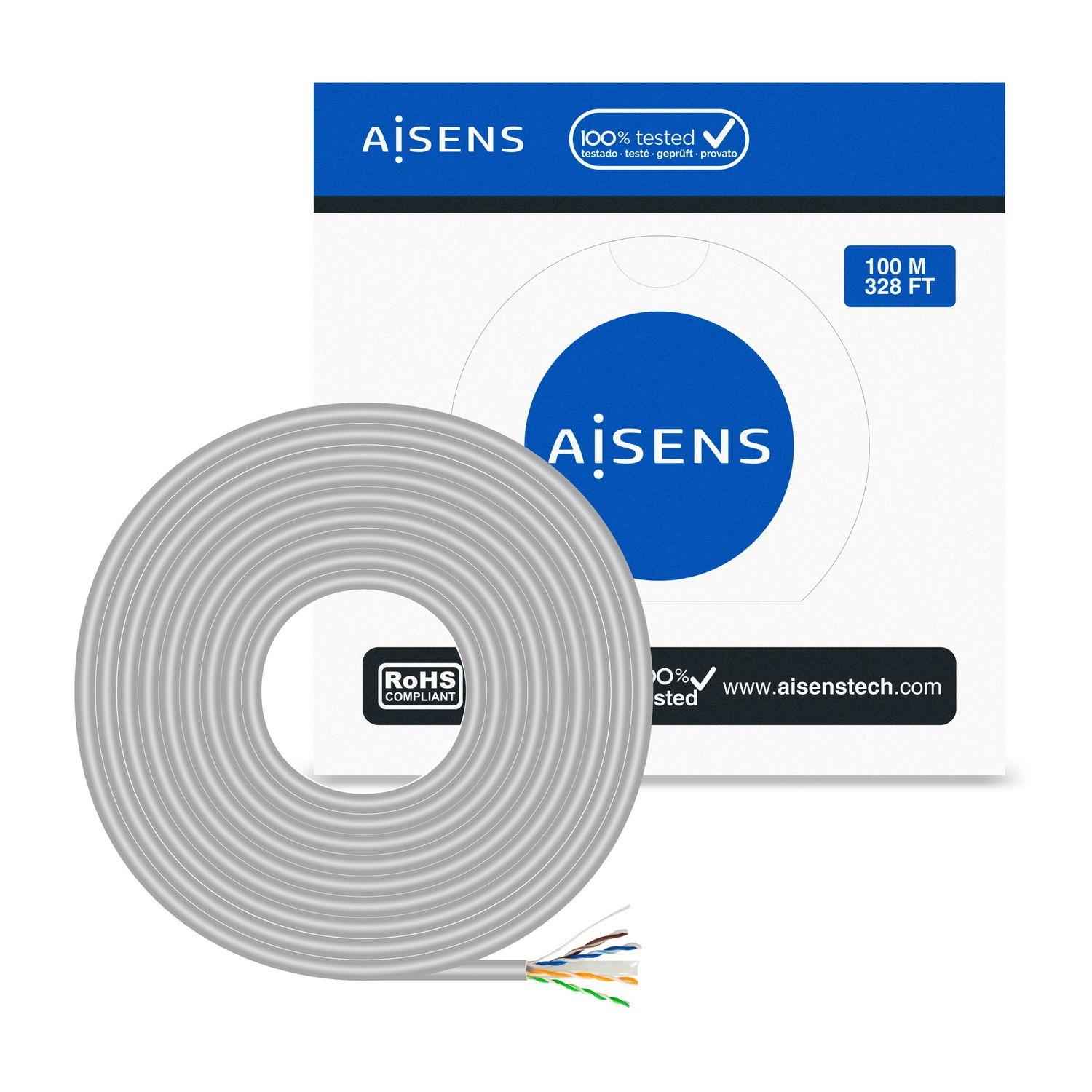 Cabo de Rede AISENS A135-0660 (100 m - Cat6 - Cinzento), miniatura 3