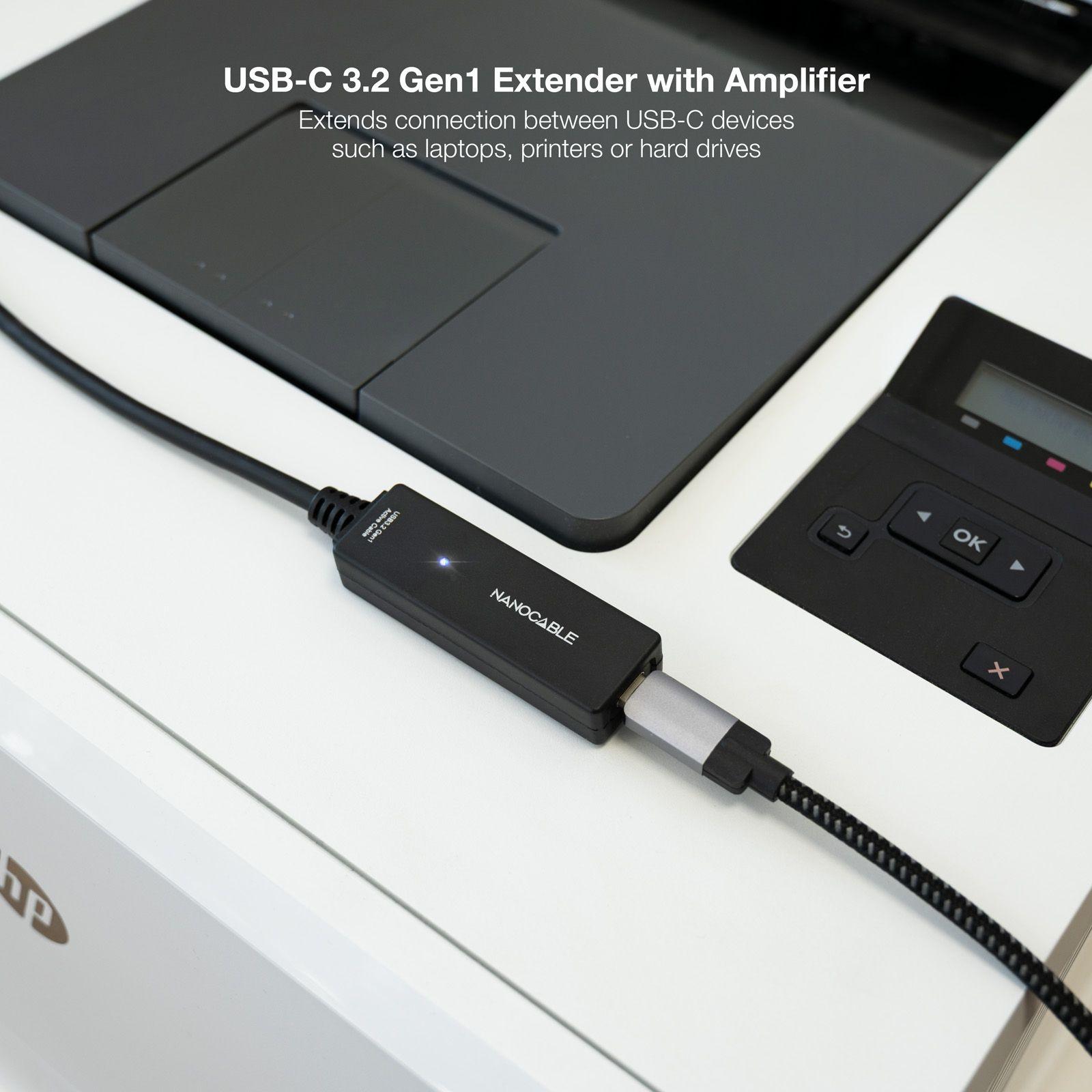 Cabo de Extensão USB-C NANOCABLE 10.01.1311 (5 m - USB C - Preto) — miniatura 2