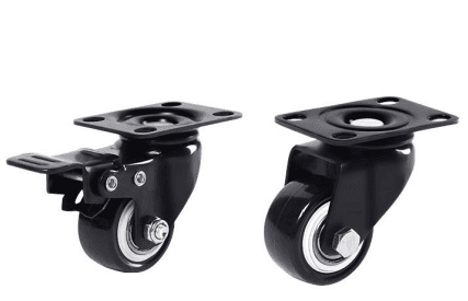 Conjunto de Rodas para Totem de Ecrã DAHUA DHI-LDV-CASTER-B3 (Preto)