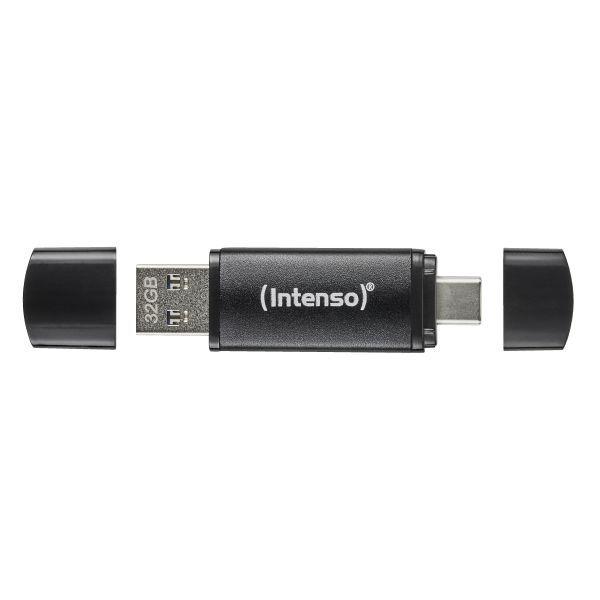 Pen USB INTENSO Flex Line (USB Type-A / USB Type-C - Tampa - 70 MB/s - Preto), miniatura 3
