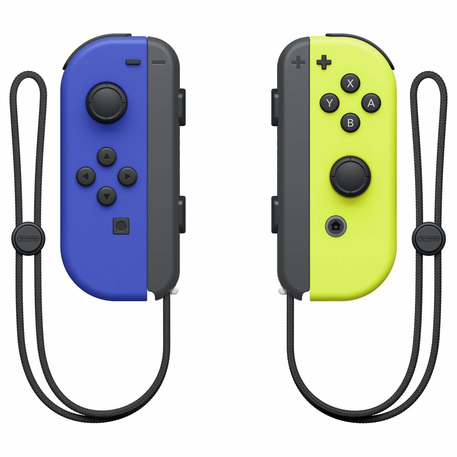 Comandos NINTENDO Joy-Con Pair (Nintendo Switch - Sem fios - Azul e Amarelo Néon)