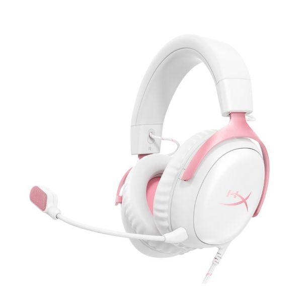 Headset Gaming HYPERX Cloud III (Headset Gaming - 53 mm - Branco-Rosa), miniatura 2