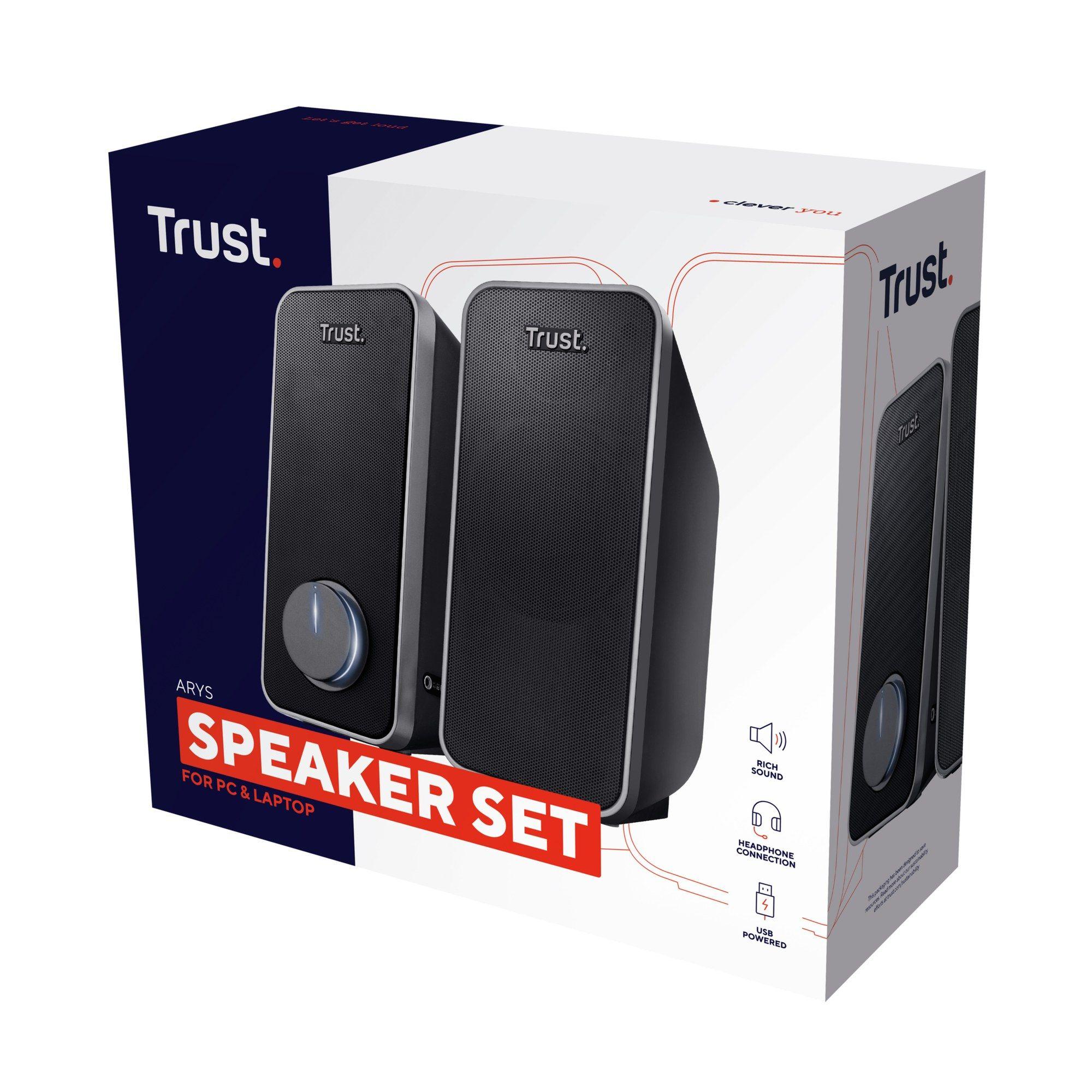 Colunas TRUST Arys 2.0 (Com fios - 14 W - 2.0 canais - Preto), miniatura 4