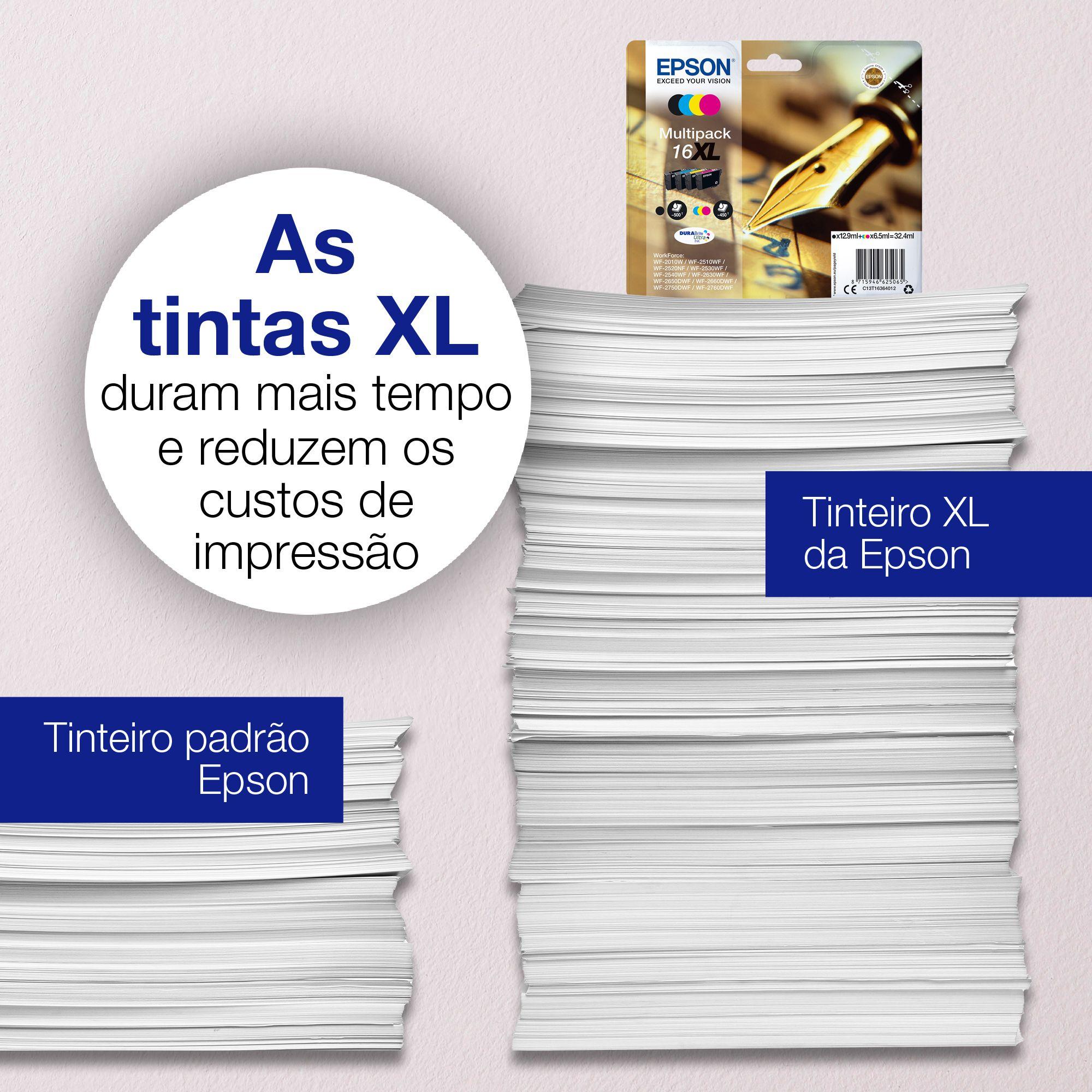 Pack de 4 Tinteiros EPSON T1626 C13T16264012 (Série 16 - Preto, Ciano, Magenta e Amarelo) — miniatura 3