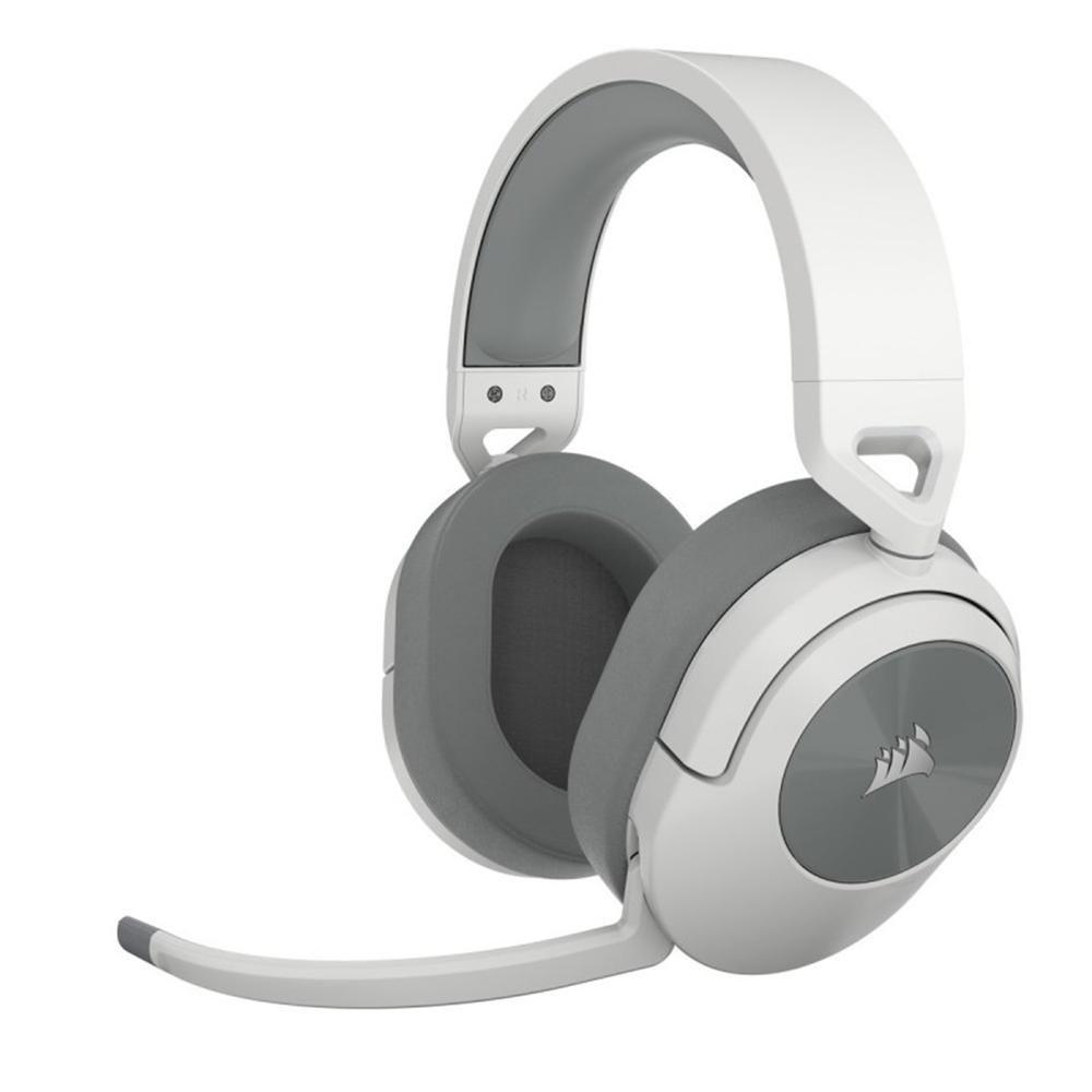 Headset Gaming CORSAIR HS55 Wireless (WirelessBluetooth - Over Ear - 50 mm - Branco)