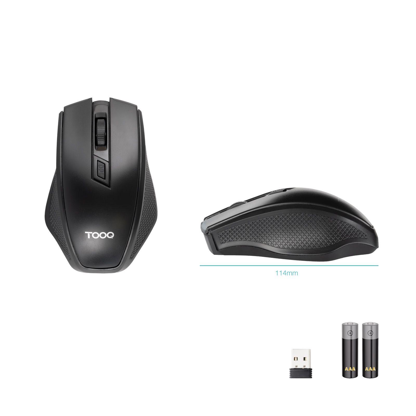 Rato TOOQ TQMW-1102-B (Mão direita - 1600 DPI - Ótico - Preto), miniatura 3