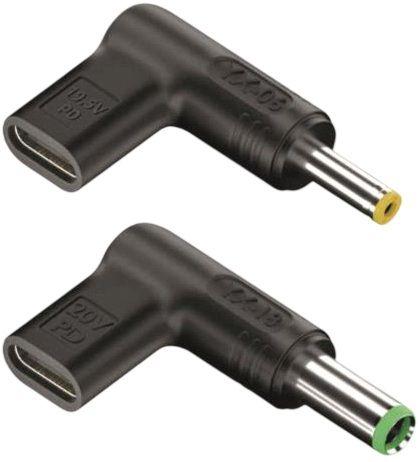 Adaptadores USB-C de 90° para Portátil NGS BUD-T (Preto), miniatura 2