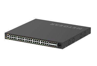 Switch Gerido NETGEAR GSM4248PX-100EUS (40 x RJ-45 - Gigabit Ethernet - 10/100/1000 Mbit/s - Preto)
