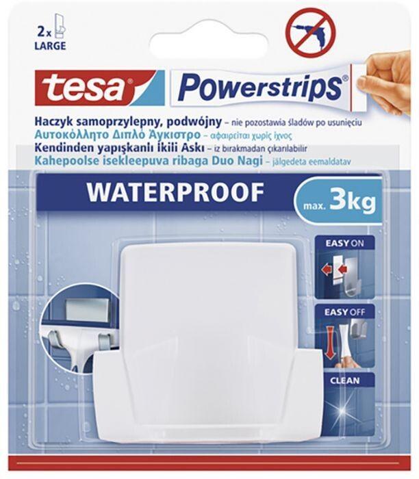 Gancho Duplo Adesivo TESA Powerstrips Waterproof Wave (Branco) — miniatura 2