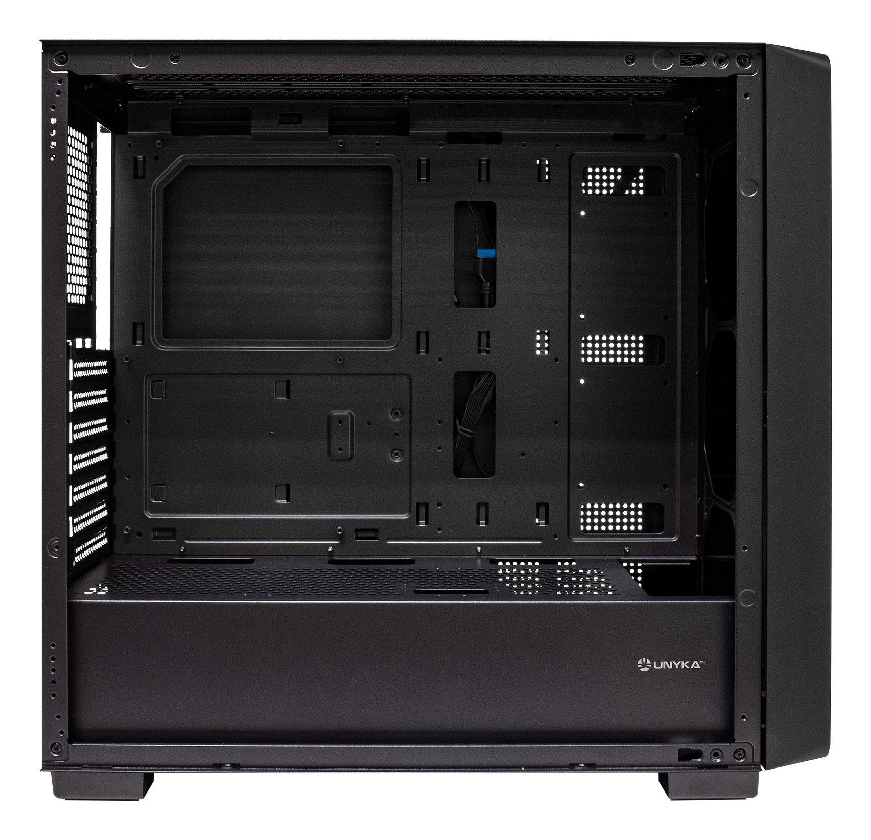 Caixa PC UNYKA Revelat Madeira Black (ATX, E-ATX, Micro ATX, ITX - Midi Tower - 17 cm - Preto/Madeira), miniatura 3