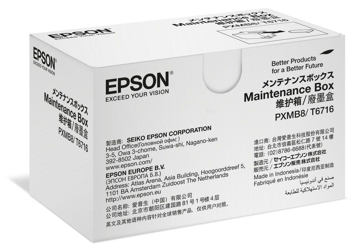 Tanque de Manutenção Original EPSON T6716 (WF-C5xxx/WF-M52xx/WF-M57xx - Preto), miniatura 2