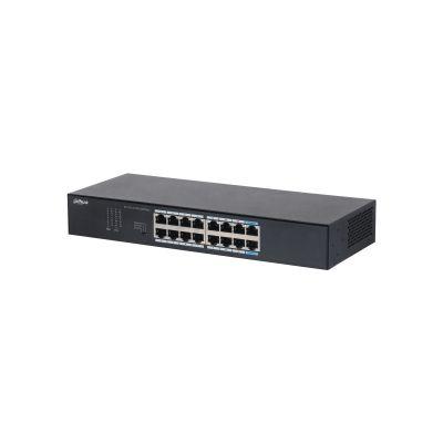 Switch DAHUA S3016-16GT (Gigabit Ethernet - 8,4 MB - 32 Gbit/s - Preto)