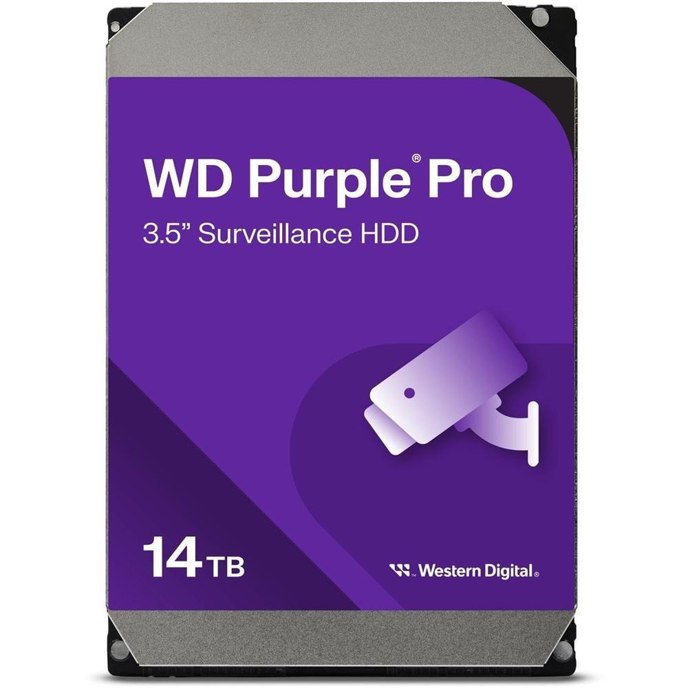 Disco Rígido Interno WESTERN DIGITAL WD142PURP (14TB - 3,5" - SATA 6.0Gb/s)