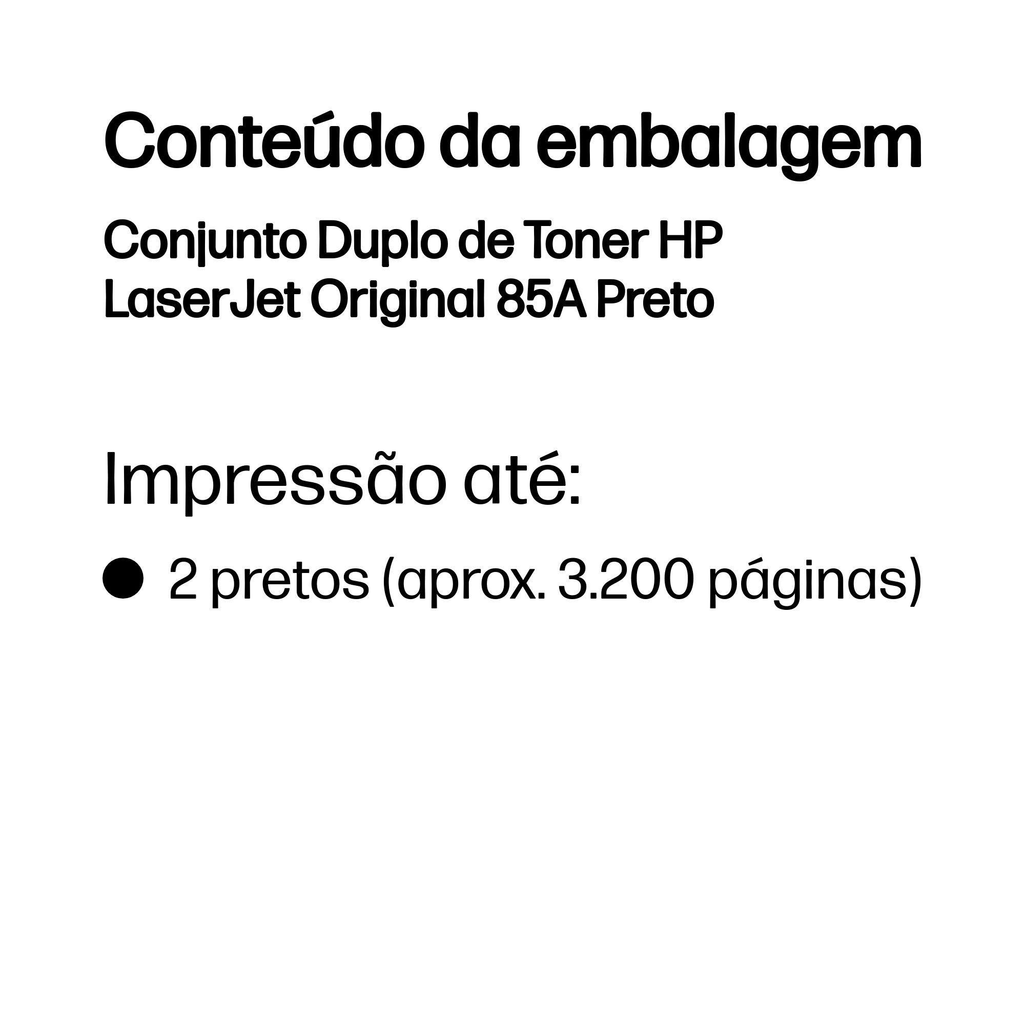 Pack de 2 Toners HP CE285AD (3200 páginas - Preto), miniatura 3