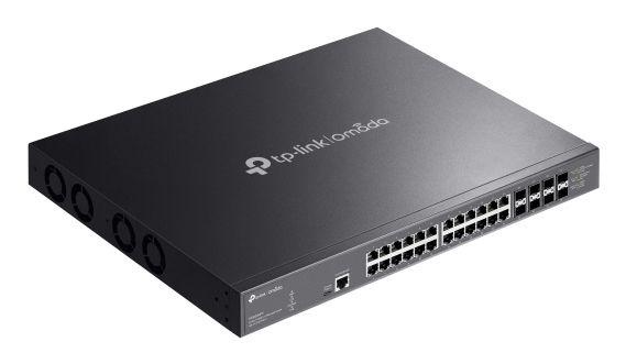 Switch de Rede TP-LINK SX3832MPP (10G Ethernet - 100 Mbps, 1, 2,5, 5 e 10 Gbps - 24 MB - Preto) — miniatura 3