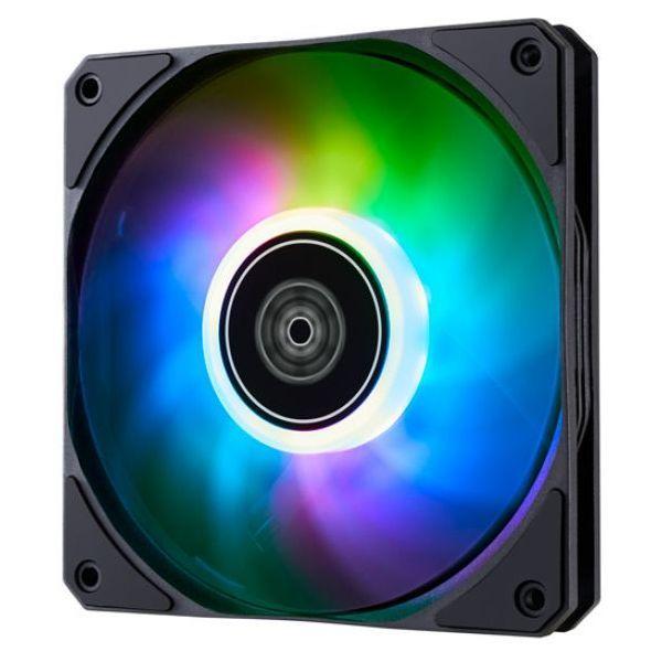 Ventoinha para Caixa de PC SILVERSTONE SST-AS120B-ARGB (Plástico - ARGB - 3,84 W - Preto/Transparente)