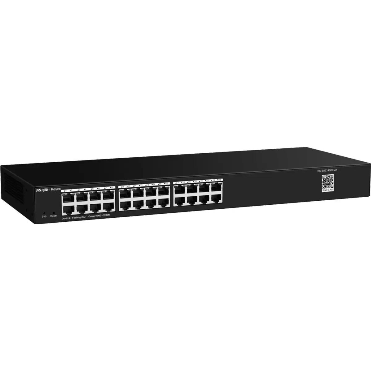 Switch Gerenciável REYEE RG-ES224GC-V2 (24 portas RJ45 - Switch gerenciável L2 - Até 16 - Preto), miniatura 2