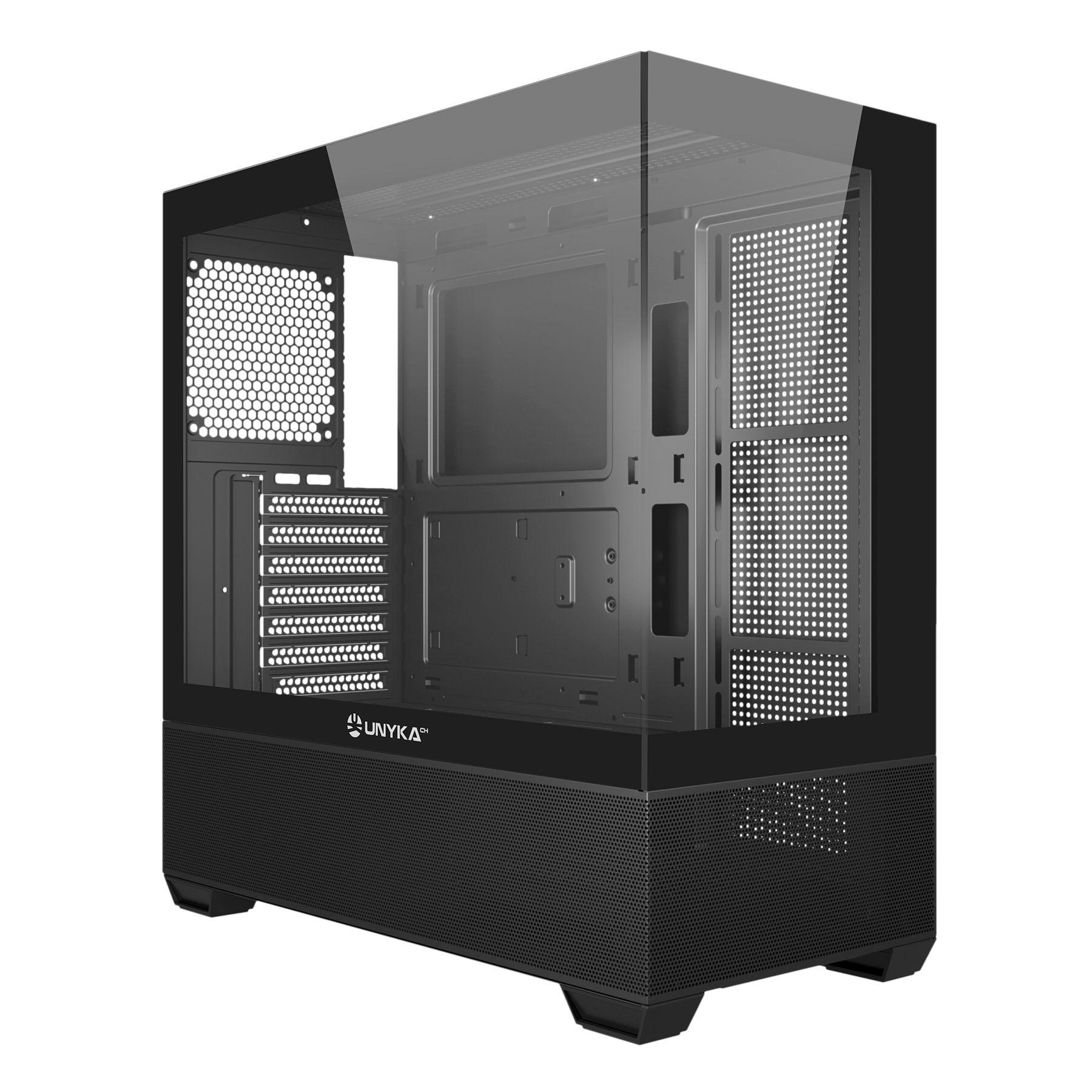 Caixa PC UNYKACH Revelat (ATX, ITX, micro ATX - Midi Tower - ATX, ITX, Micro-ATX - Preto) — miniatura 3