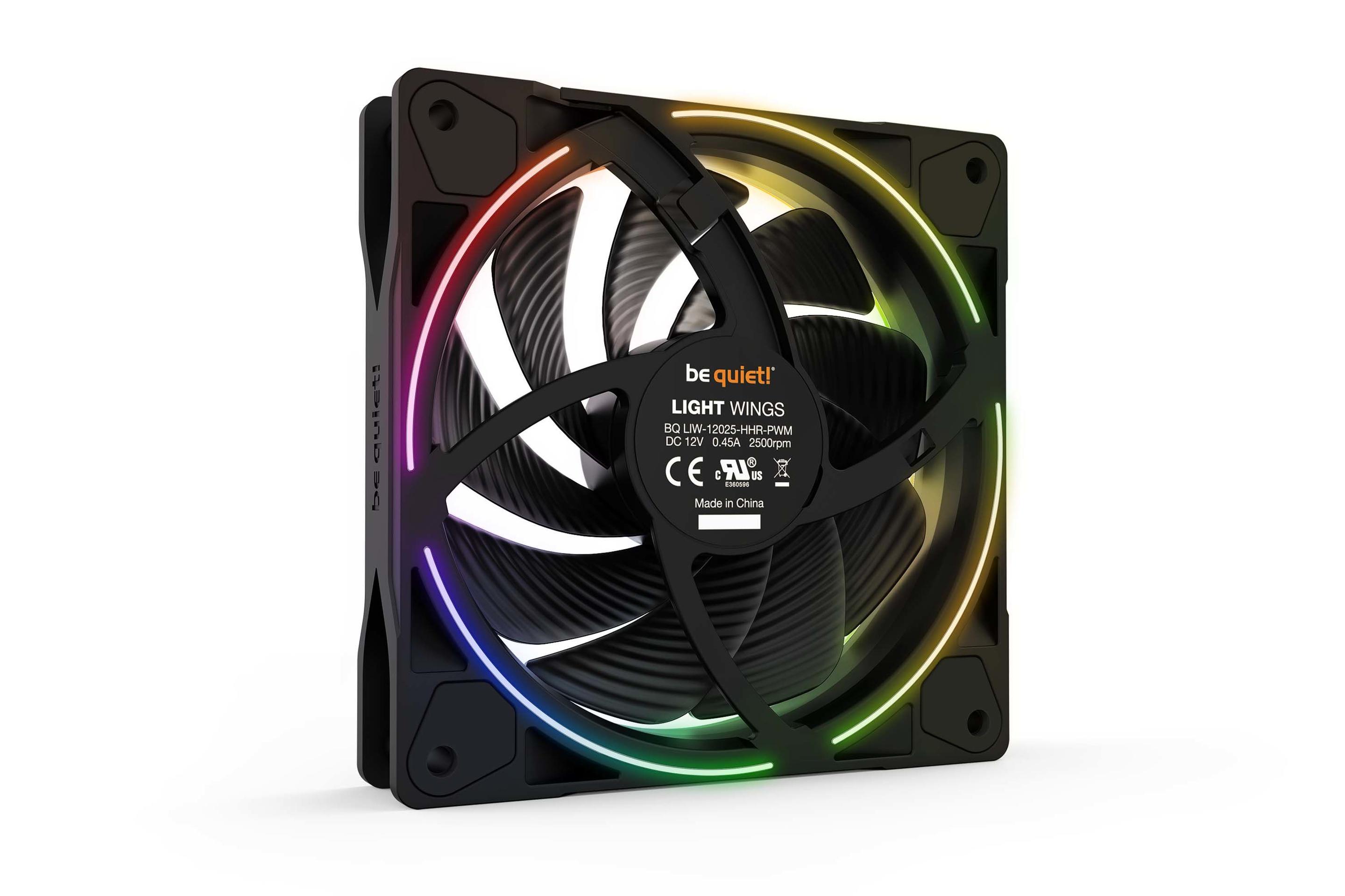 Ventoinha para Caixa PC BE QUIET! Light Wings 120mm PWM high-speed (Não suportado - 5,4 W - Preto), miniatura 4