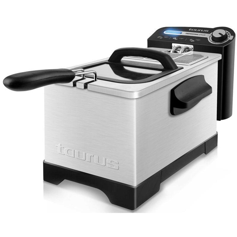 Fritadeira Independente TAURUS Professional 3 Plus Inox Colador (2100 W - Rotativo - Inox)
