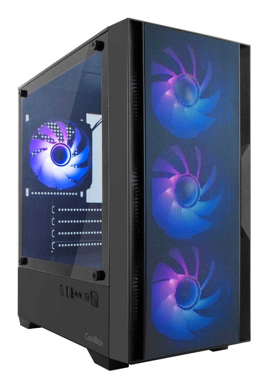 Caixa de Computador COOLBOX GM220 MPFusion (Micro ATX, Mini-ITX - Micro Tower - Plástico, aço, vidro temperado - Preto) — miniatura 2