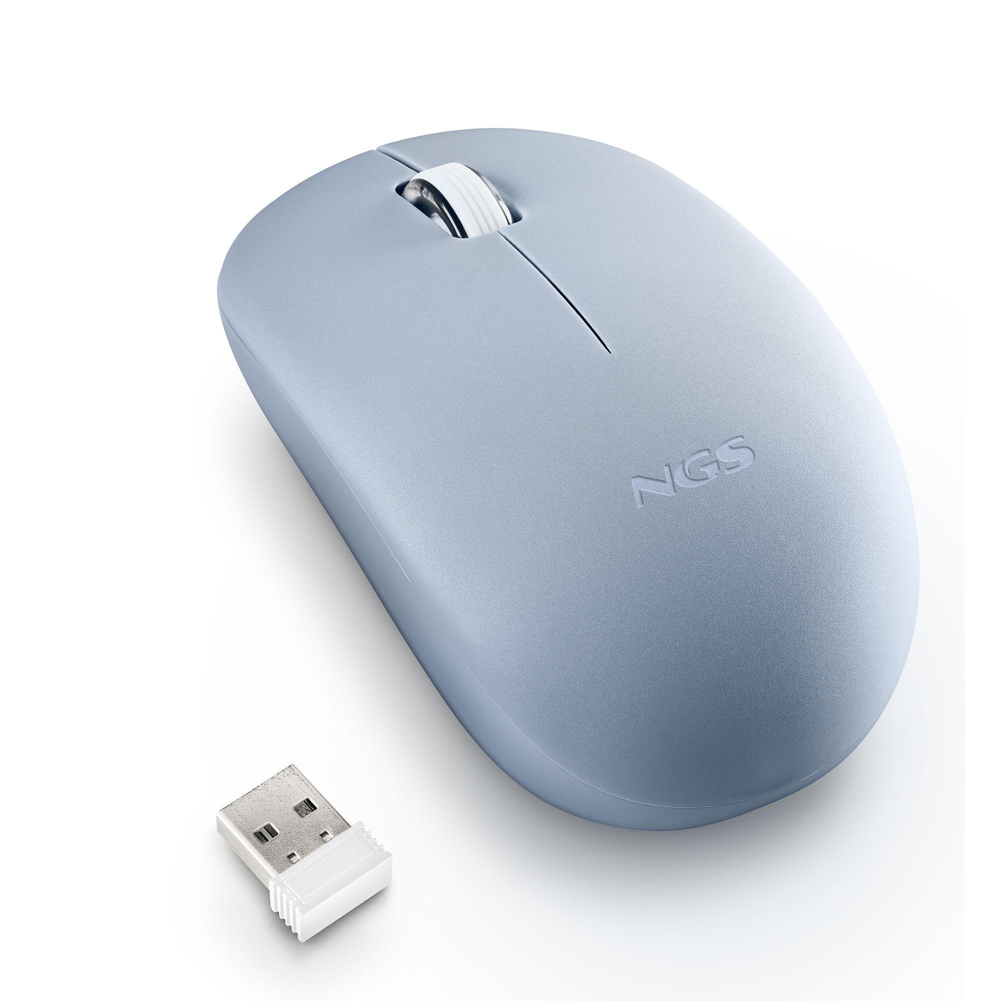 Rato NGS FOG PRO (Ambidestro - 1000 DPI - Ótico - Azul), miniatura 3
