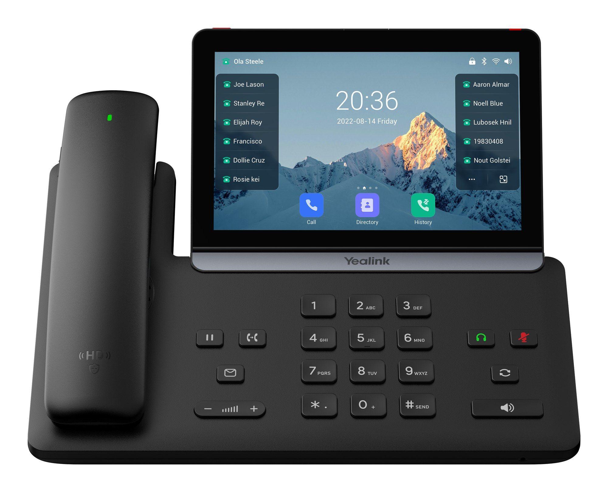 Telefone IP YEALINK T88W Pro (Ecrã tátil 7" - Wi-Fi 6 - Preto)