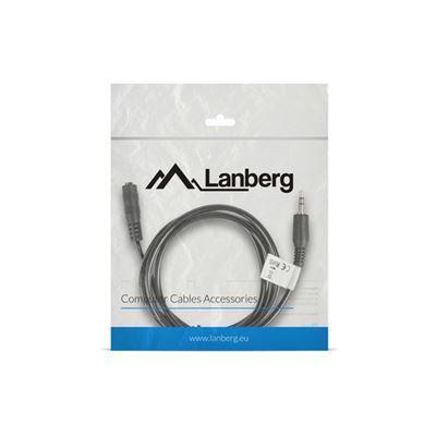Cabo de Extensão de Áudio LANBERG CA-MJFJ-10CC-0015-BK (1,5 m - Jack de 3,5 mm macho - Jack de 3,5 mm fêmea - Preto) — miniatura 4