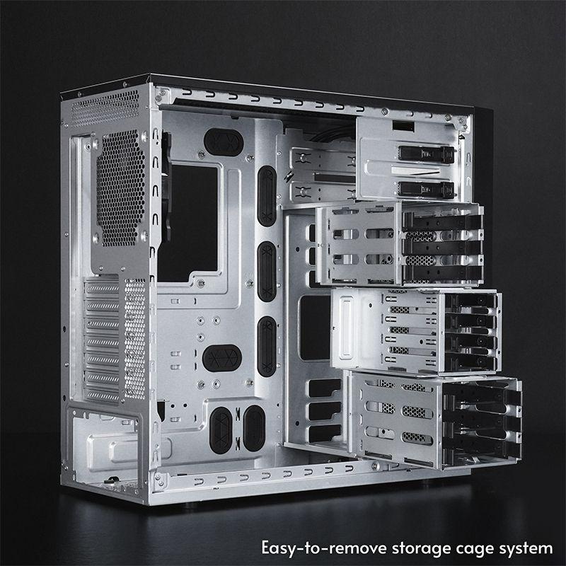 Caixa de Computador CHIEFTEC BW-01B-OP (ATX, Mini-ATX, Mini-ITX - Midi Tower - SGCC - Preto) — miniatura 14