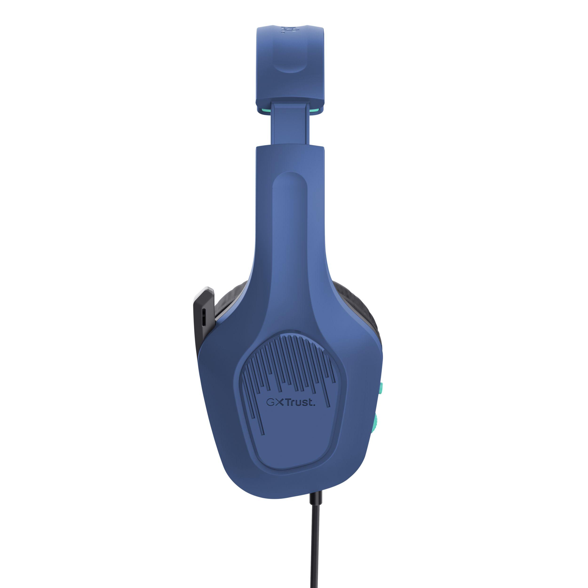 Headset Gaming TRUST GAMING GXT 415B Zirox (Binaural - Com fios - Circum-aural - Azul), miniatura 7