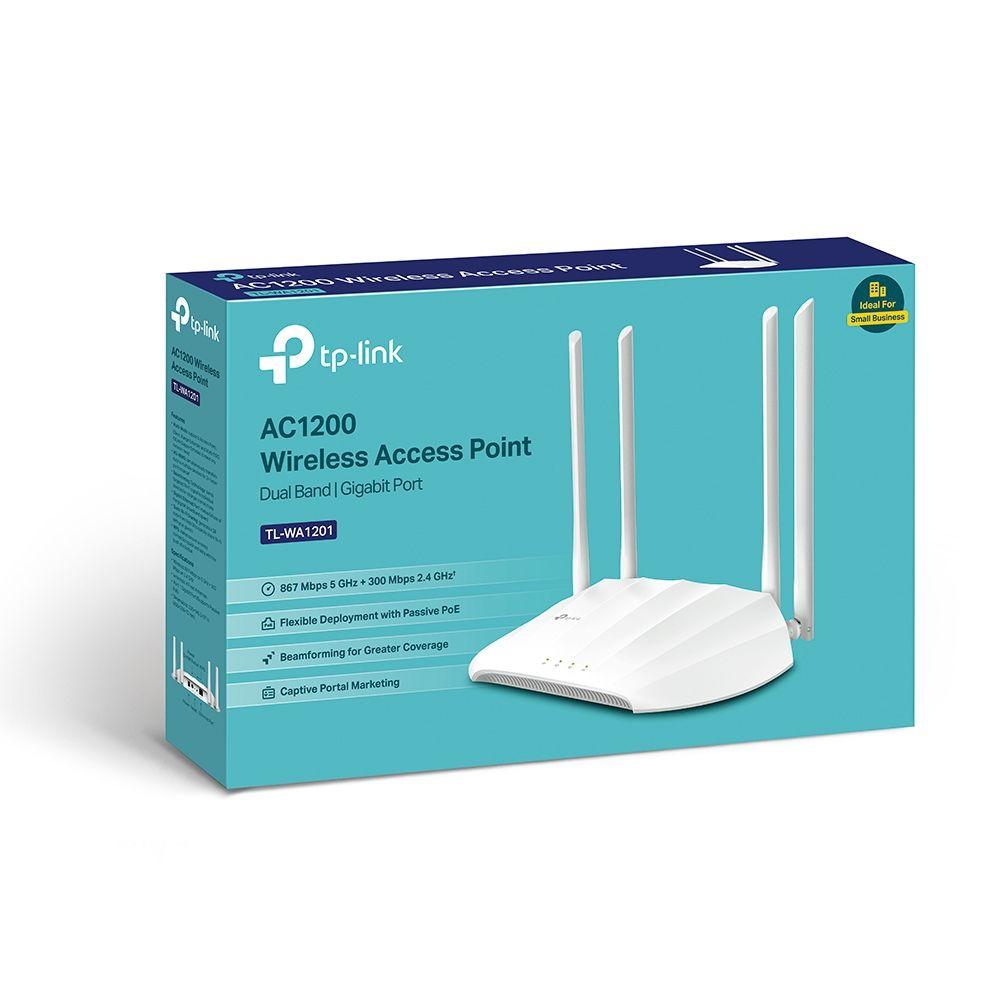 Ponto de Acesso TP-LINK TL-WA1201 (867 Mbit/s - 2,4-5 GHz - 10/100/1000Base-T - Branco) — miniatura 3