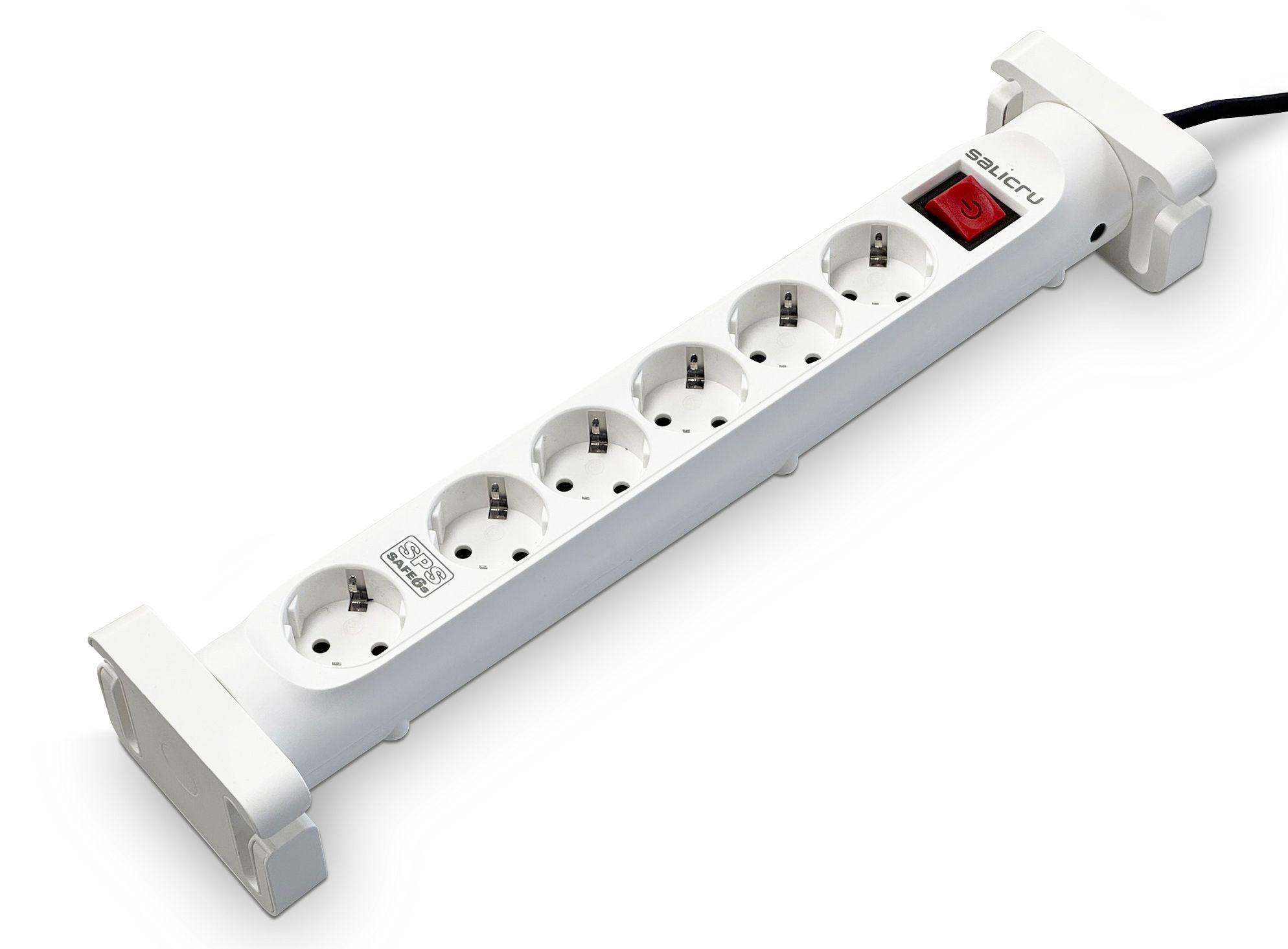 Bloco de Tomadas com Proteção SALICRU SPS SAFE 6S (Tipo F - Branco)