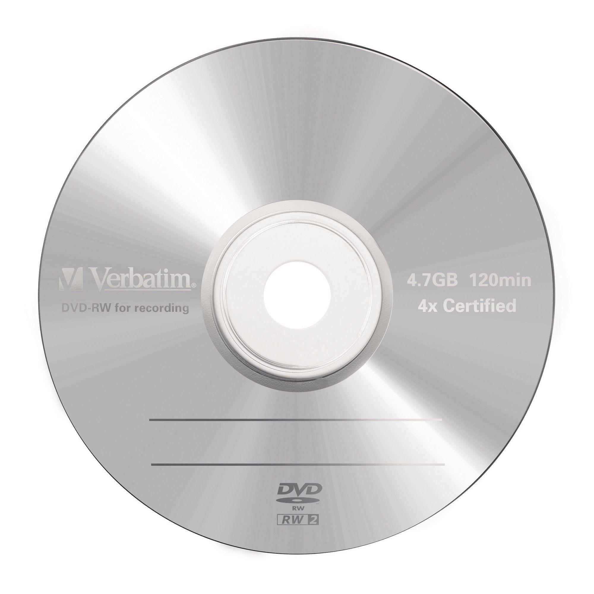 Disco DVD-RW VERBATIM 43285 (Prateado mate) — miniatura 4
