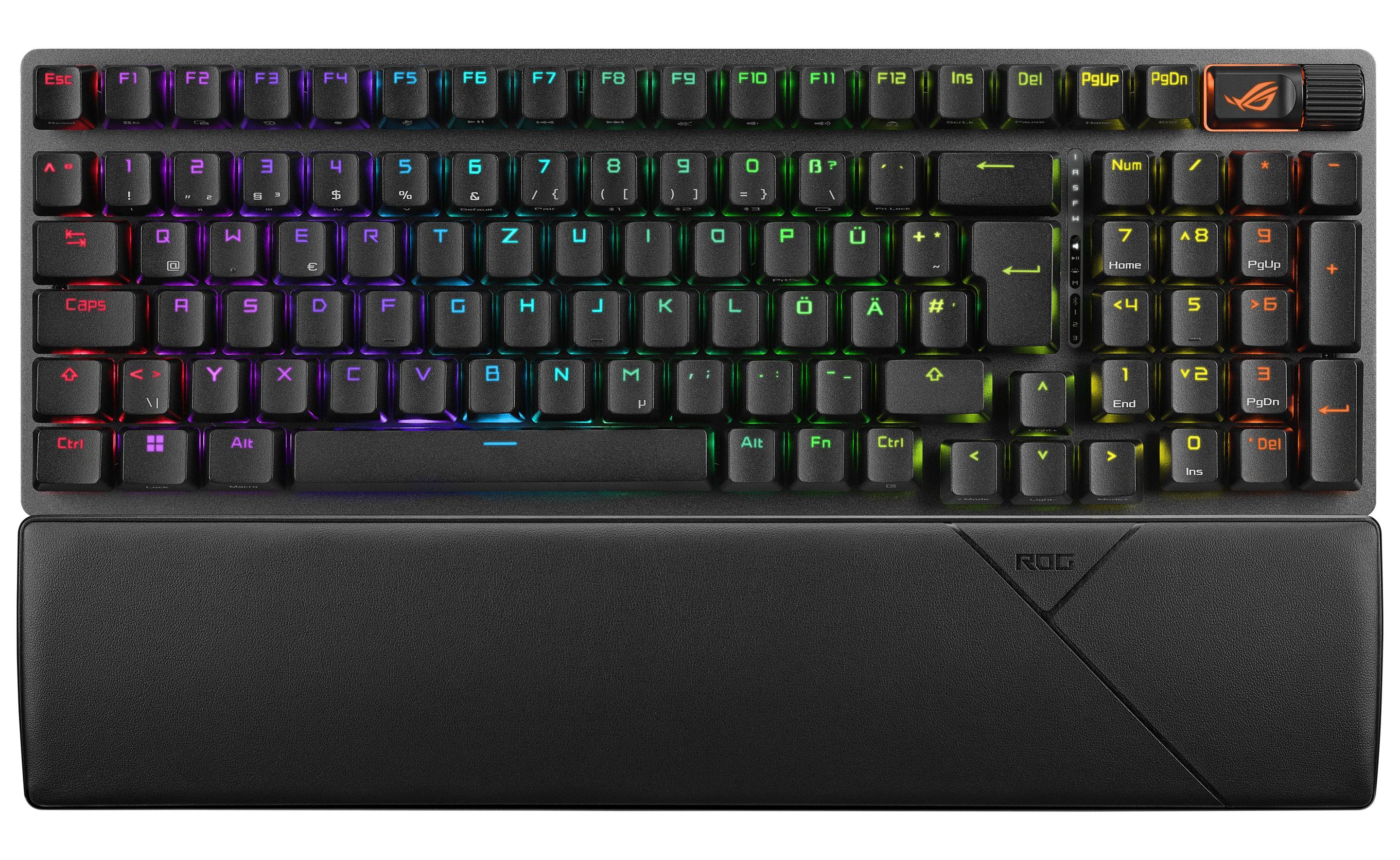Teclado ASUS ROG Strix Scope II 96 Wireless (Alemão - Interruptor de chave mecânico - 96% - Preto)
