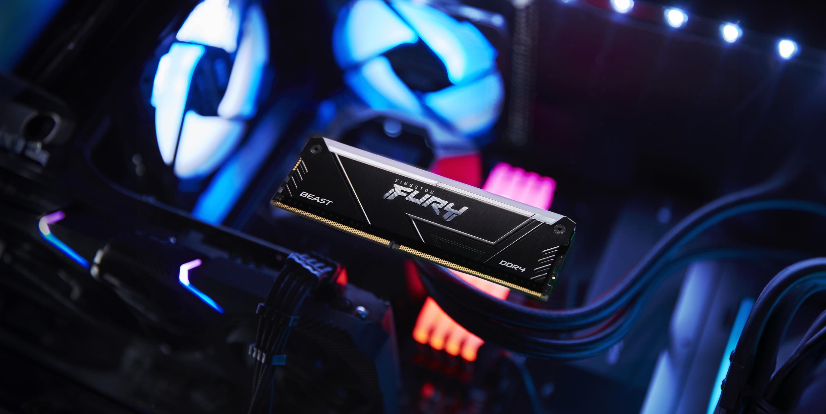 Memória RAM KINGSTON FURY Beast RGB KF432C16BB2A/8 (3200 MT/s - 8 GB - DIMM) — miniatura 7