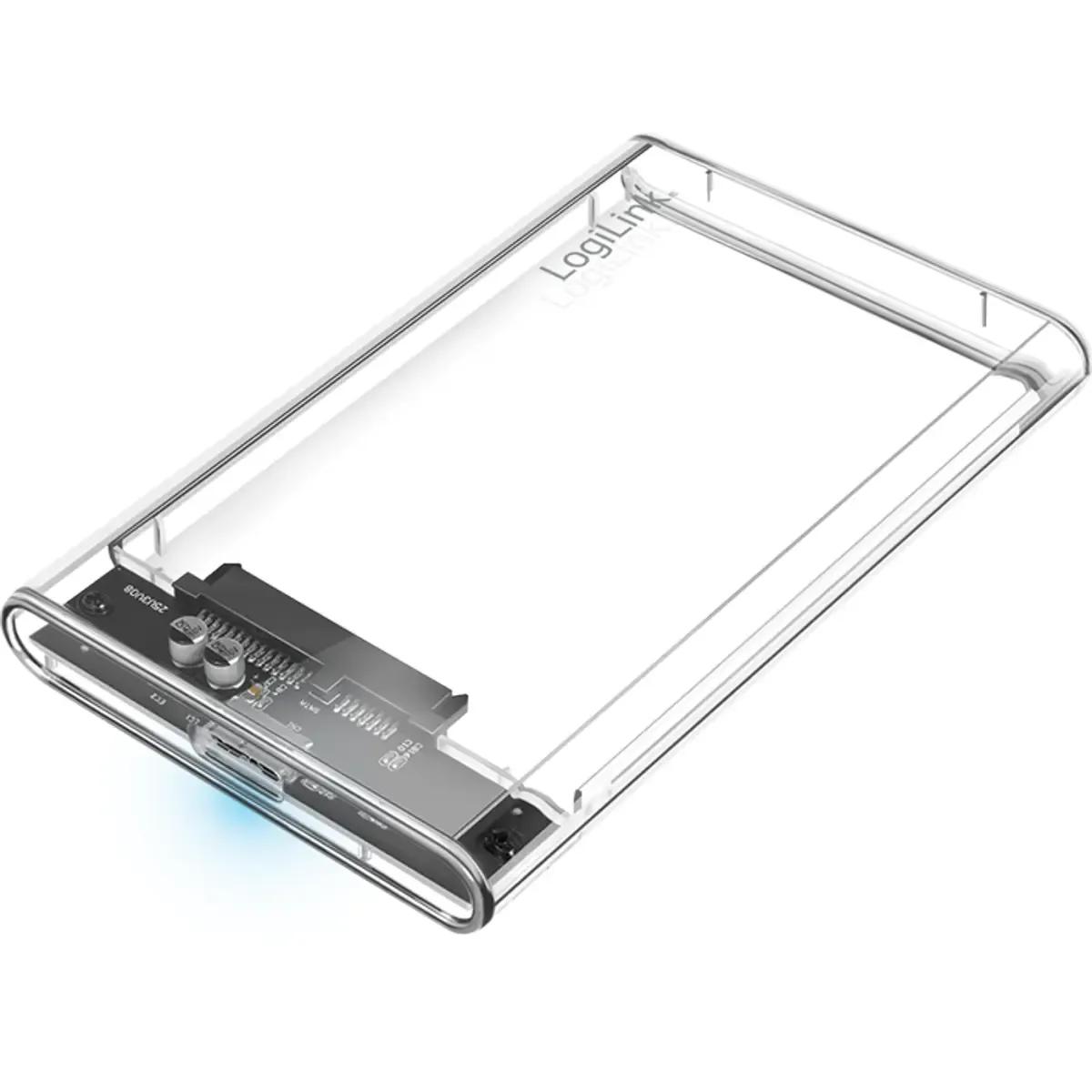 Caixa Externa LOGILINK UA0409 (2,5" SATA - USB 3.0 - Transparente)