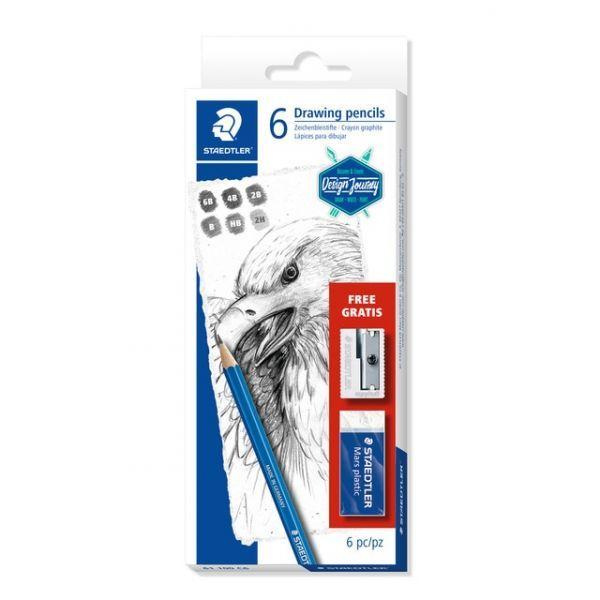 Conjunto de Lápis de Grafite STAEDTLER Mars Lumograph 100 (Azul) — miniatura 2